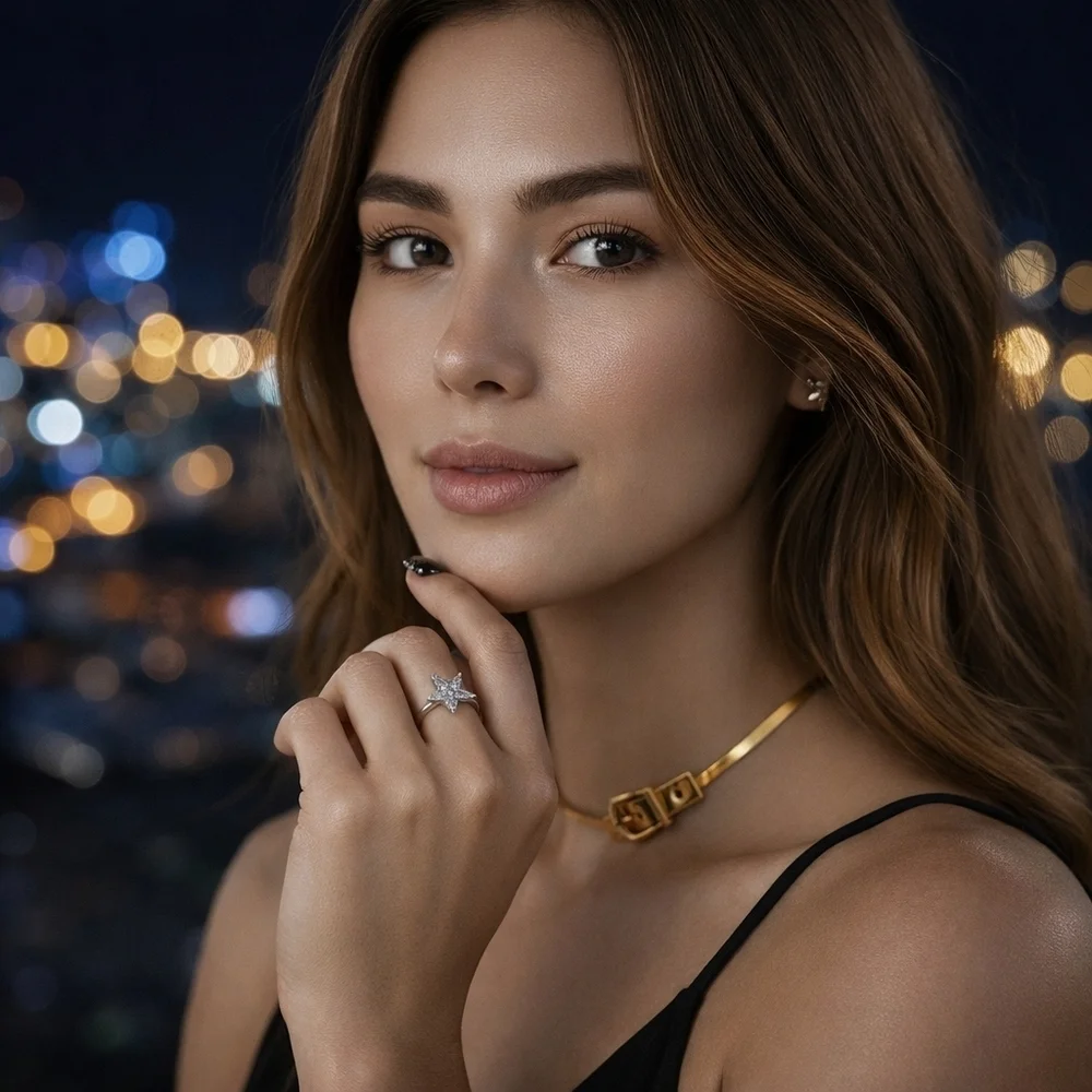 18K Gold Plated Stainless Steel Snake Chain Buckle Choker Necklace Statement